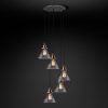 Подвесная люстра Restoration Hardware SMOKE GLASS FUNNEL ROUND 20TH C. 68070525
