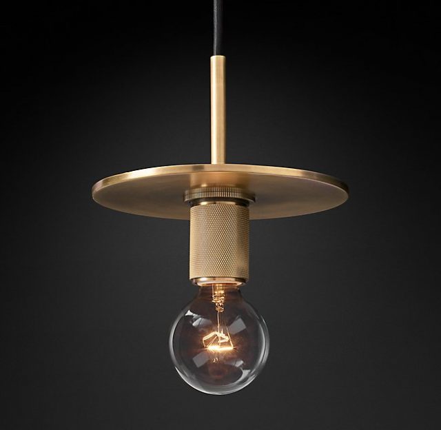 Подвесная люстра Restoration Hardware UTILITAIRE DISK PENDANT 68590955
