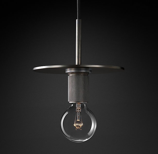 Подвесная люстра Restoration Hardware UTILITAIRE DISK PENDANT 68590955