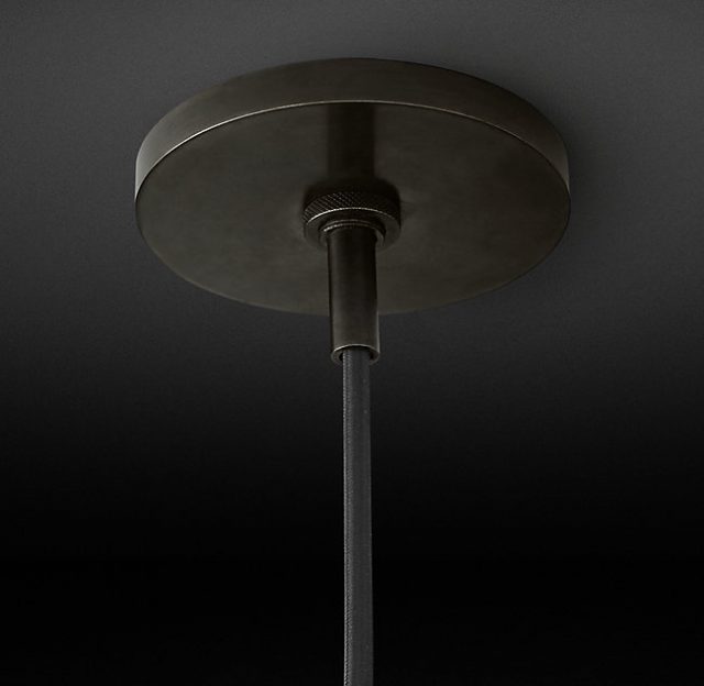 Подвесная люстра Restoration Hardware UTILITAIRE DISK TRIPLE PENDANT 68610011