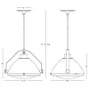 75" Pendant Antique Brass 1567