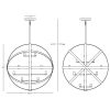75" Pendant Dark Antique Nickel D2165