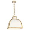Подвесная люстра Robert Abbey Ranger PENDANT Glossy White/Brass 1445