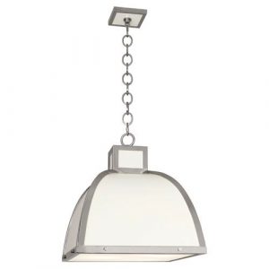 Подвесная люстра Robert Abbey Ranger PENDANT Glossy White/Polished Nickel 1447