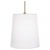 Подвесная люстра Robert Abbey Rico Espinet Buster Pendant Ascot White/Polished Brass 2079W