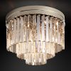 Потолочная люстра Restoration Hardware ODEON 1920S CLEAR GLASS FRINGE 3-TIER