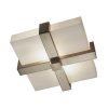 Потолочная люстра Robert Abbey Doughnut Flushmount Antique Silver
