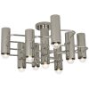 Потолочная люстра Robert Abbey Jonathan Adler Milano Flushmount Nickel