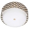 Потолочная люстра Robert Abbey Jonathan Adler Parker Flushmount Antique Brass
