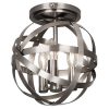 Потолочная люстра Robert Abbey Lucy Flushmount Dark Antique Nickel
