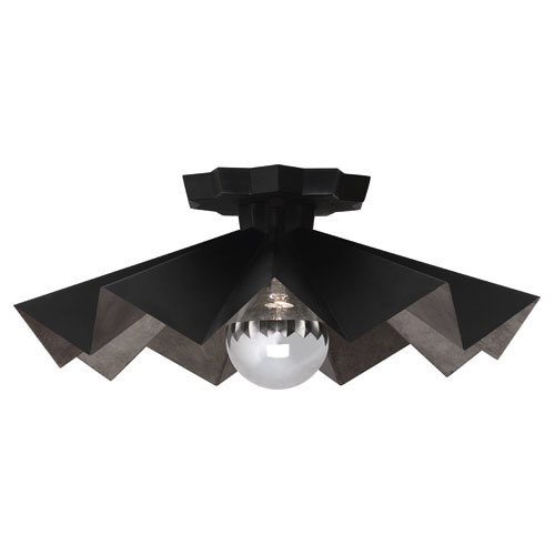 Потолочная люстра Robert Abbey Rico Espinet Bat Flushmount Matte Black