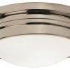 Потолочная люстра Robert Abbey Roderick Flushmount 10" Polished Nickel
